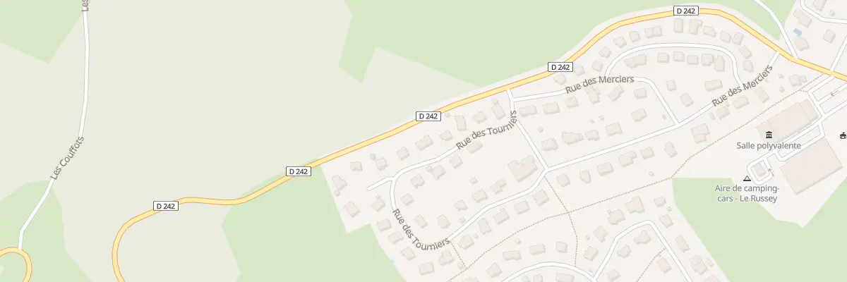 Plan du 33 Rue des Tourniers au Russey
