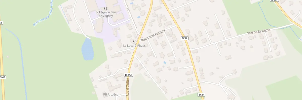 Plan du 2T Rue Louis Pasteur à Vagney