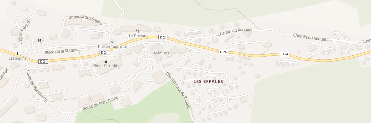 Plan du 123 Mte des Alpages à Thollon-les-Mémises