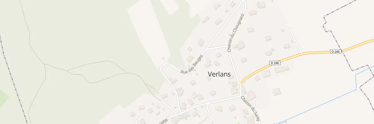 Plan du 7 Rue des Beuges à Verlans