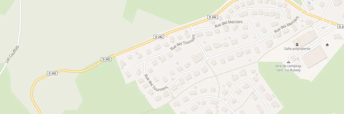 Plan du 5004 Rue des Tourniers au Russey