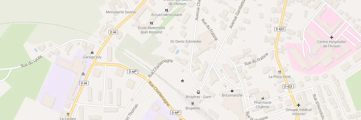 Plan du 2 Rue Charlemagne à Bruyères