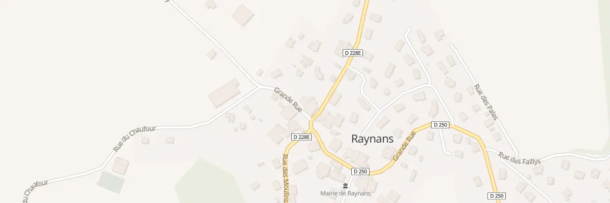 Plan du 20 Gr Grande Rue à Raynans