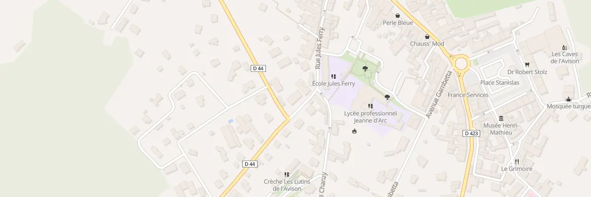 Plan du 2 Av de Lattre de Tassigny à Bruyères