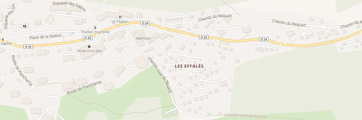 Plan du 206 Mte des Alpages à Thollon-les-Mémises