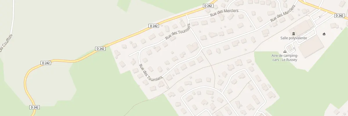 Plan du 6 Rue des Tourniers au Russey