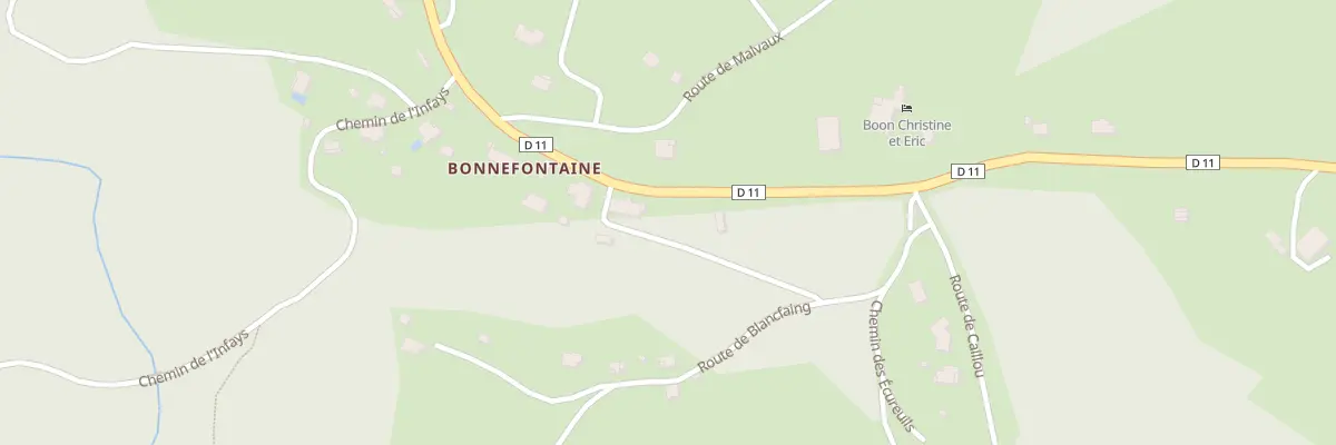 Plan du 13 Rte du Col de Bonnefontaine au Tholy