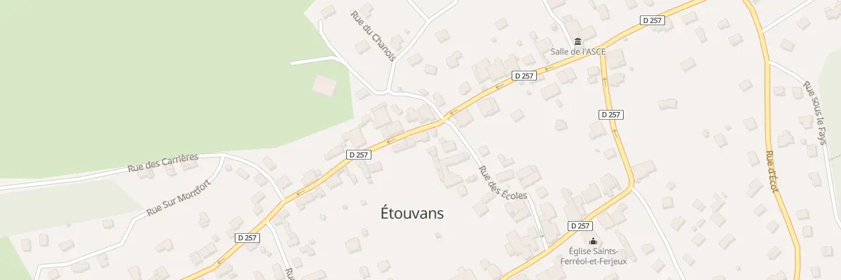 Plan du 30 Rue de la Libération à Étouvans