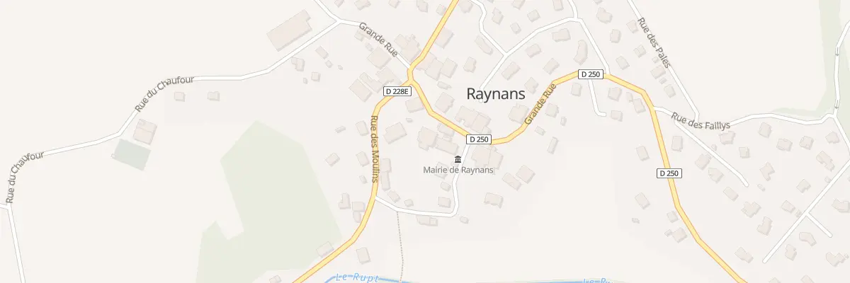 Plan du 13 Gr Grande Rue à Raynans