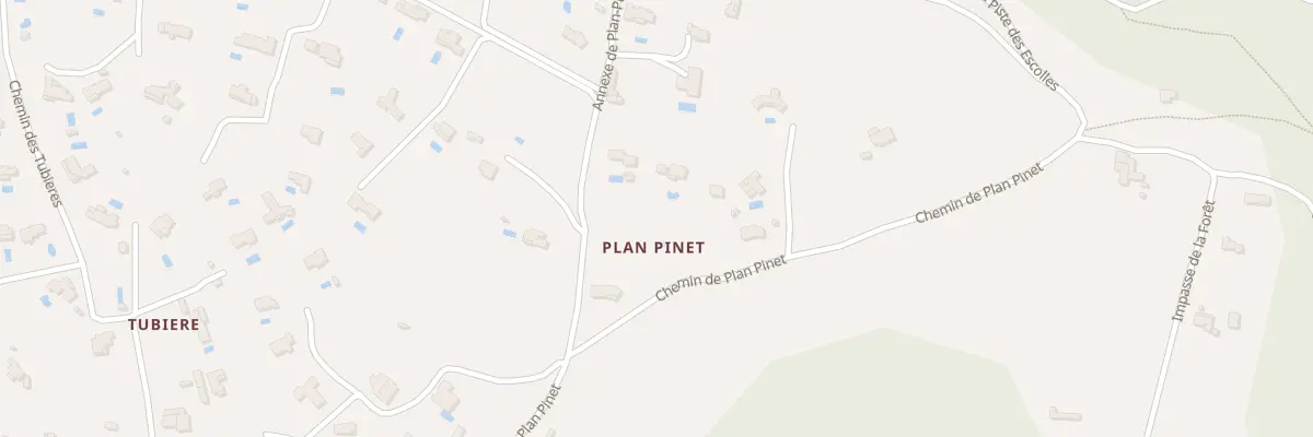 Plan du 697 Rte de Plan-Pinet à Bagnols-en-Forêt