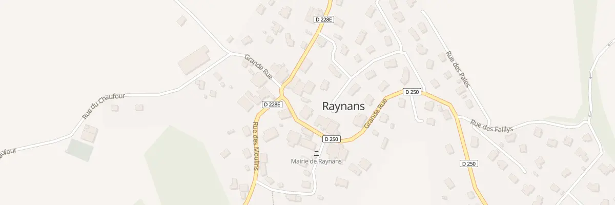 Plan du 14 Gr Grande Rue à Raynans
