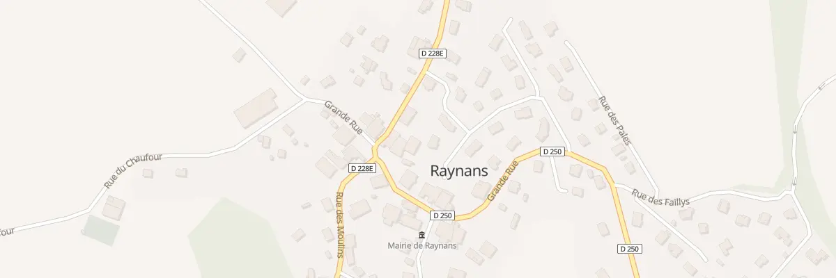 Plan du 16 Gr Grande Rue à Raynans