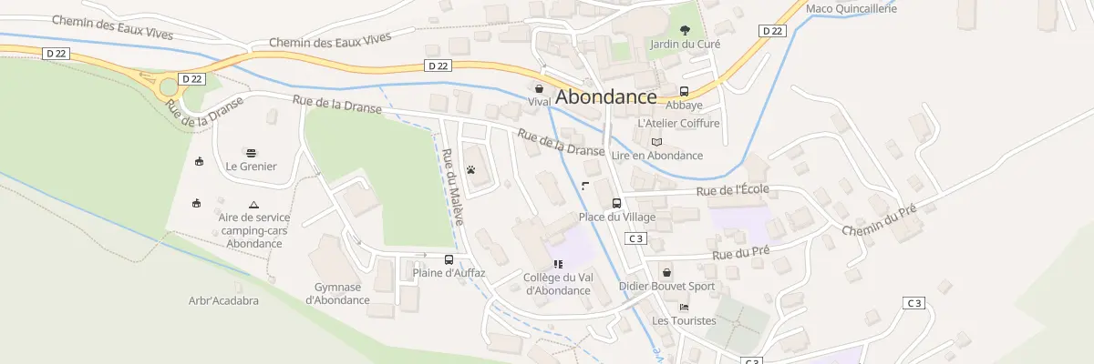 Plan du 55 Imp du Collège à Abondance