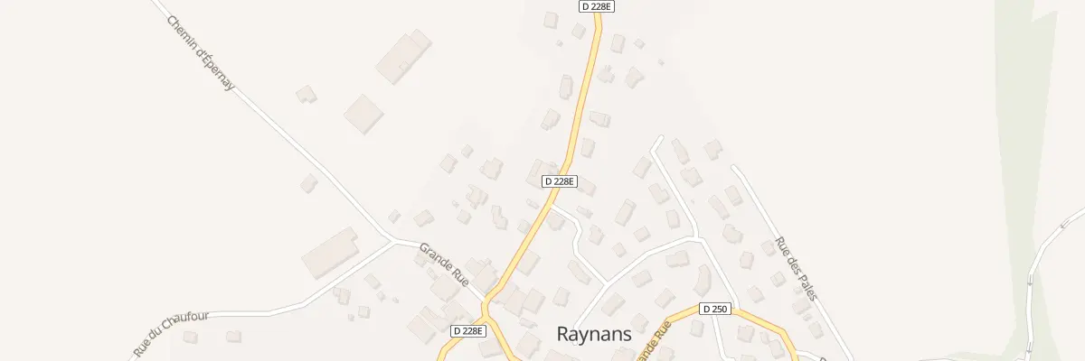 Plan du 7 Rue de la Pérusse à Raynans