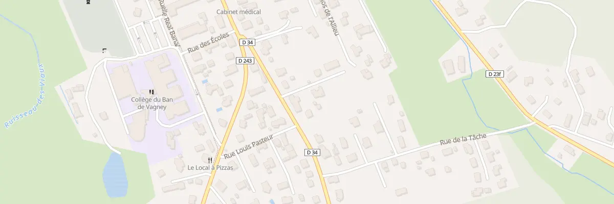 Plan du 5T Rue du Mal de Lattre à Vagney