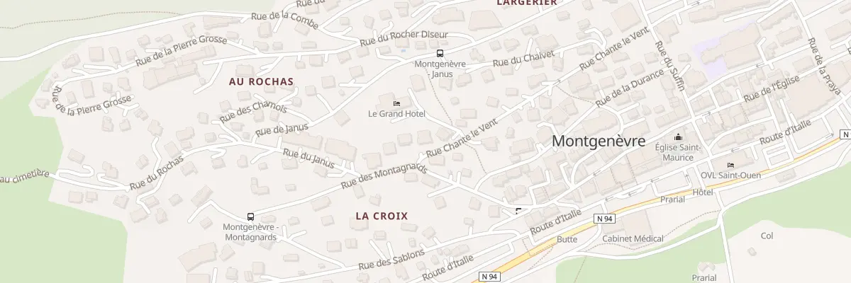 Plan du 464 Rue Chante le Vent à Montgenèvre