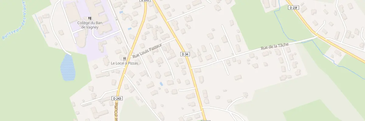 Plan du 8 Rue du Mal de Lattre à Vagney