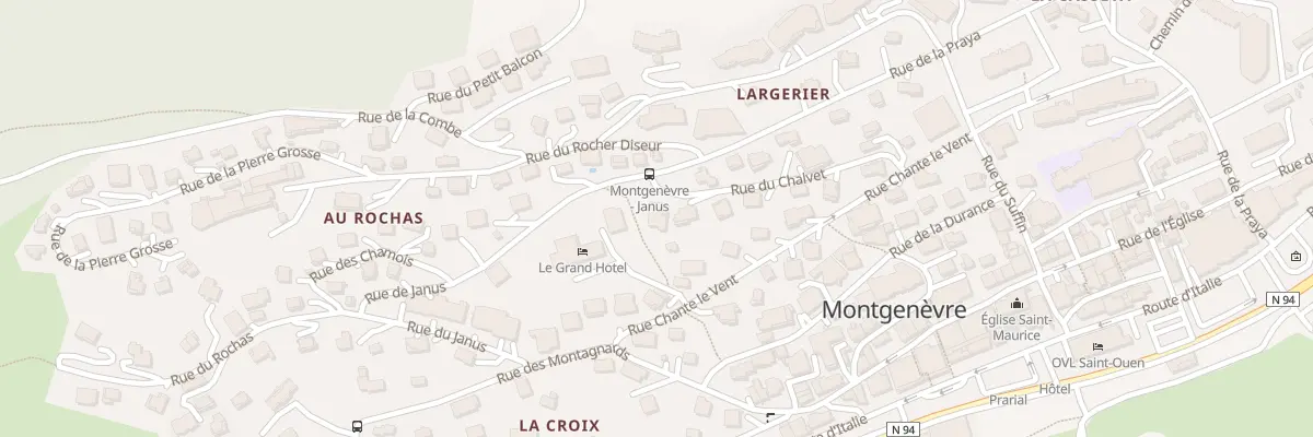Plan du 191 Rue du Chalvet à Montgenèvre
