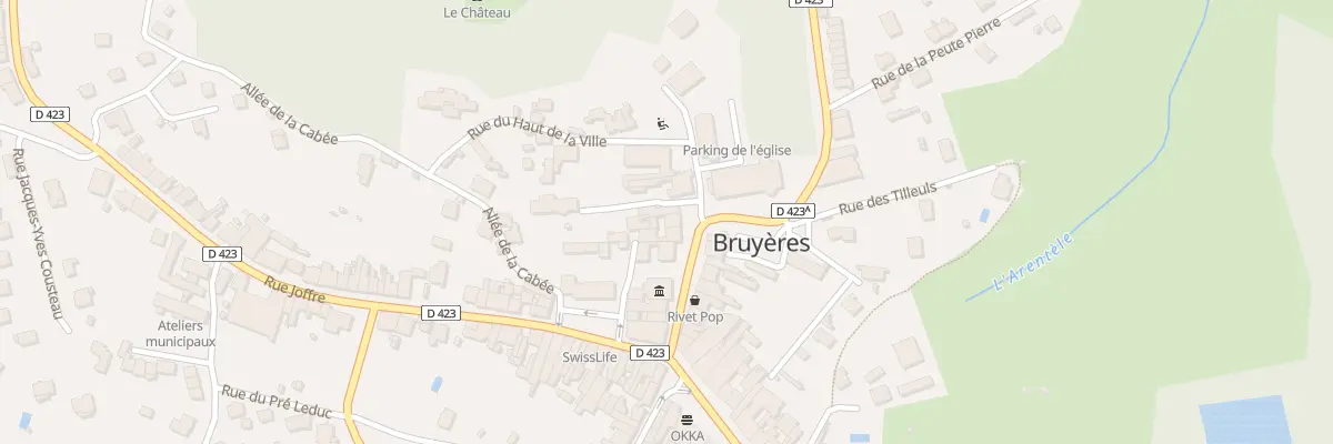 Plan du 15 Rue General de Gaulle à Bruyères