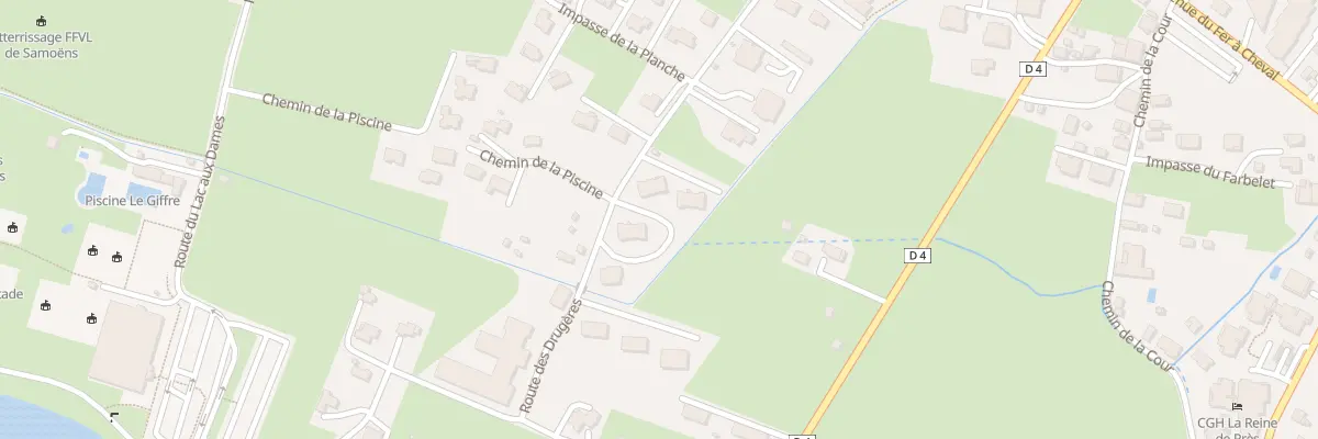 Plan du 411 Rte des Drugères à Samoëns