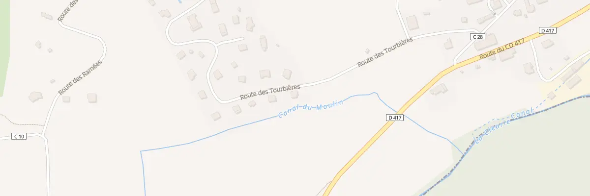 Plan du 13 Rte des Tourbieres à La Forge