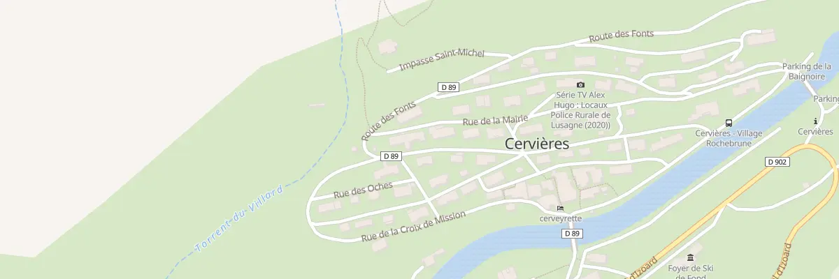 Plan du 660 Rte des Fonts à Cervières