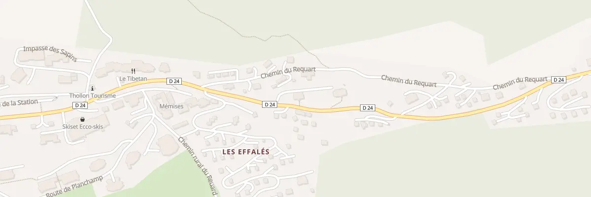 Plan du 167 Rte du Mont Chalon à Thollon-les-Mémises