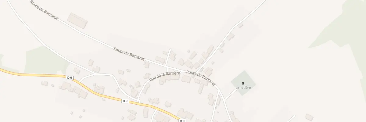 Plan du 28 Rte de Baccarat à Sainte-Barbe