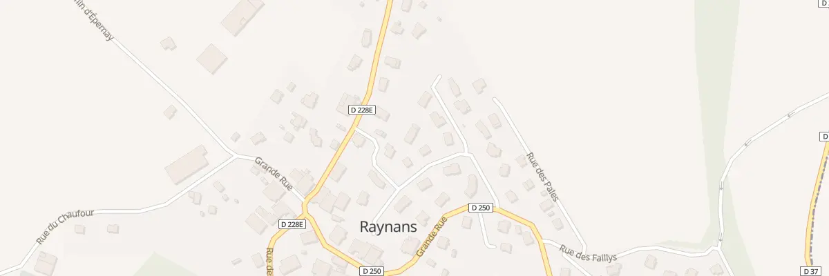 Plan du 7 Rue des Pommières à Raynans