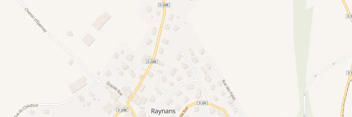 Plan du 6 Rue des Contours à Raynans