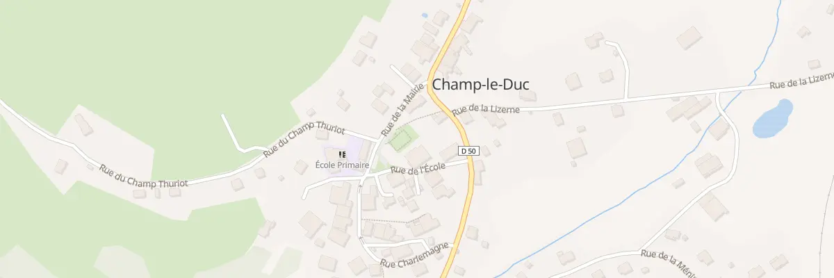 Plan du Village à Champ-le-Duc