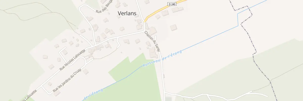 Plan du 2 Che du Sarey à Verlans