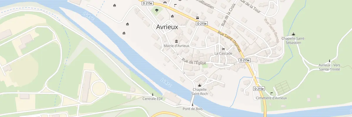 Plan du 183 Rue de l’Église à Avrieux