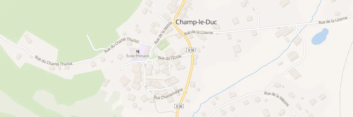 Plan du 6 Rue de l’Ecole à Champ-le-Duc