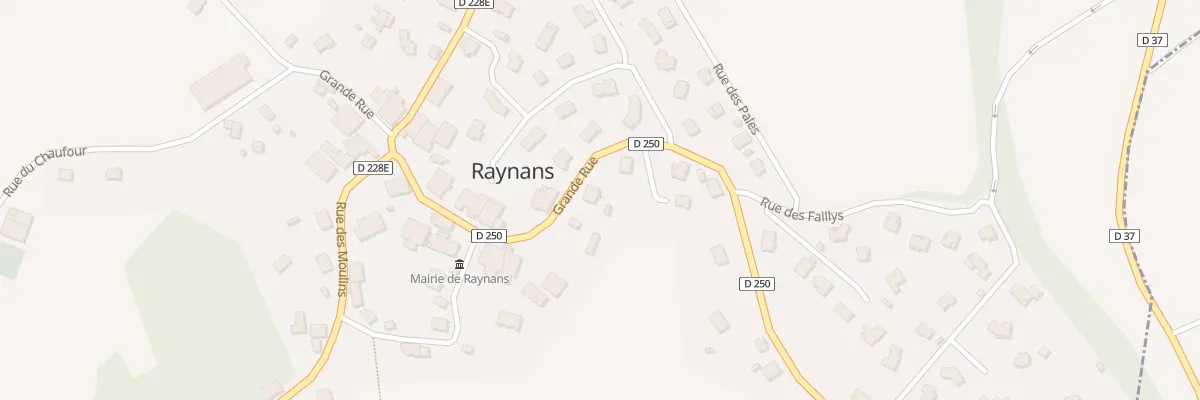 Plan du 3 Gr Grande Rue à Raynans