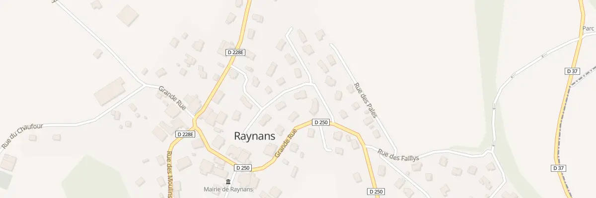 Plan du 4 Rue des Pommières à Raynans