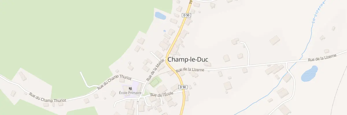 Plan du 1 Rue de la Lizerne à Champ-le-Duc