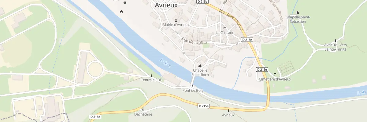 Plan du 91 Esp Quartier du Pont à Avrieux