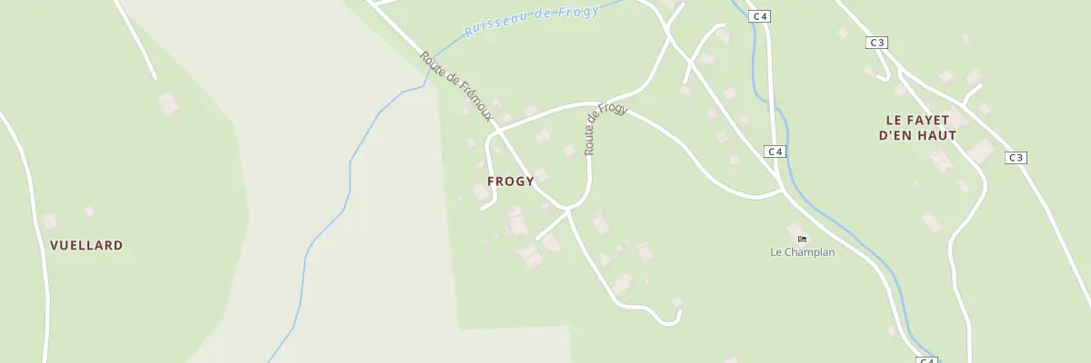 Plan du 318 Rte de Frogy à Abondance