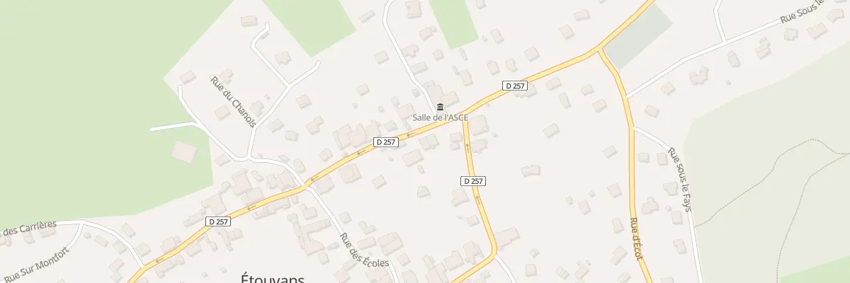 Plan du 10 Rue de Dampierre-sur-le-Doubs à Étouvans