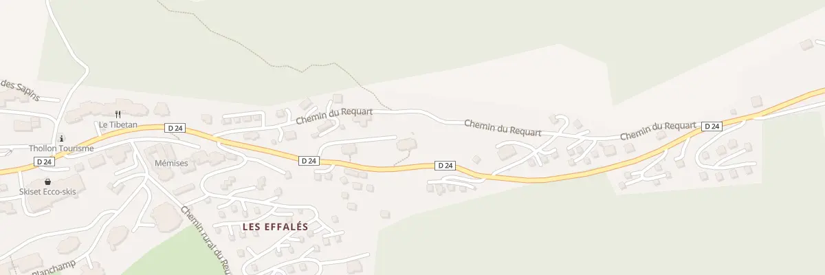 Plan du 227 Rte du Mont Chalon à Thollon-les-Mémises
