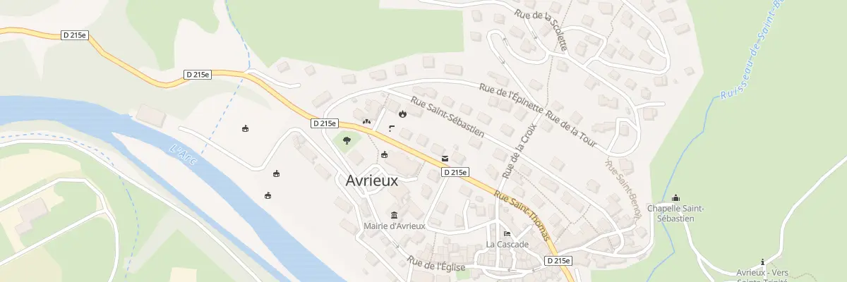 Plan du 134 Rue St Thomas à Avrieux