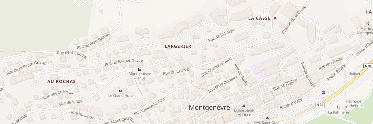 Plan du 491 Rue de la Praya à Montgenèvre