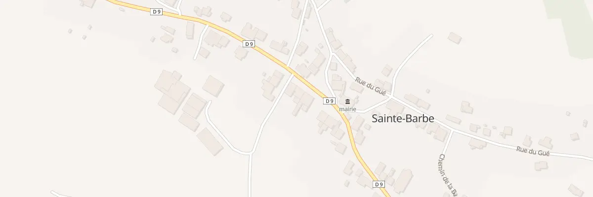 Plan du 3 Rte de Ménil à Sainte-Barbe