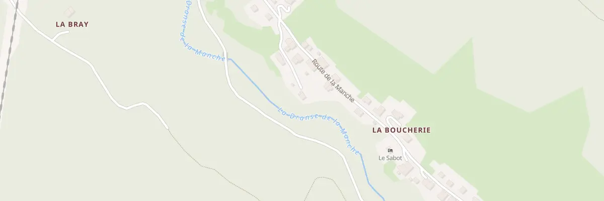 Plan du 1920 Rte de la Manche à Morzine