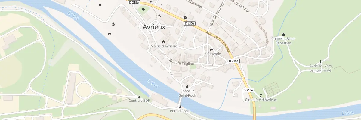 Plan du 220 Rue de l’Église à Avrieux