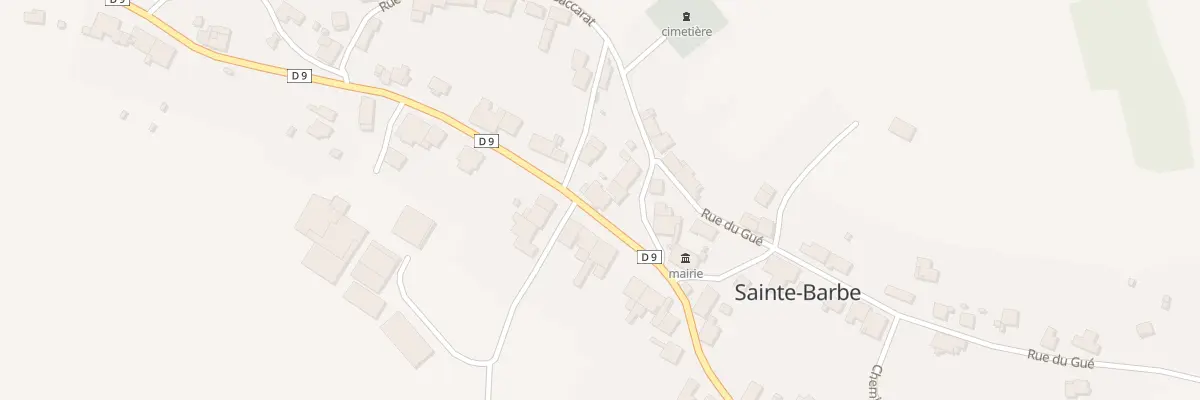 Plan du 2 Rte de Ménil à Sainte-Barbe