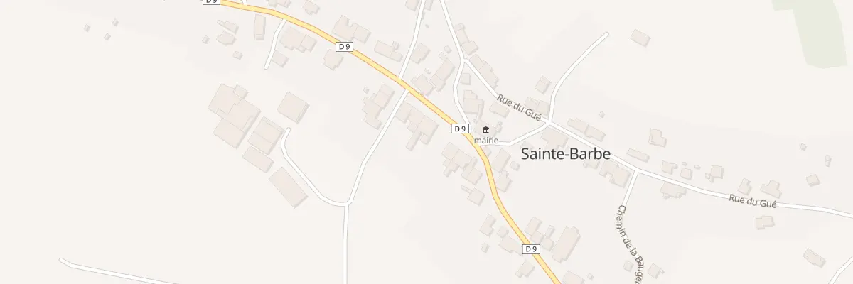 Plan du 1 Rte de Ménil à Sainte-Barbe