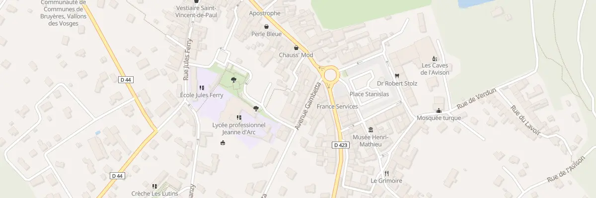 Plan du 4 Av Gambetta à Bruyères