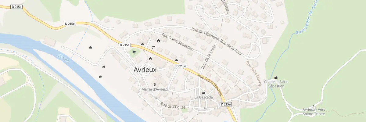 Plan du 186 Rue St Thomas à Avrieux